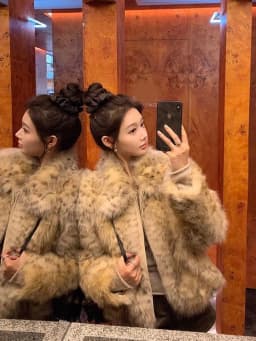 Leopard Faux Fur Coat Women Winter Thick Warm Vintage Streetwear Jacket Casual Zipper Female Retro American Hip Hop Outwear Tops