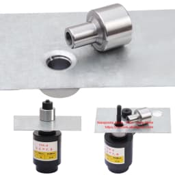 3 Piece Dimple Dies 1/2" 3/4" 1" Can Be Used with Vise/Hydraulic Press and SYK Series Hydraulic Hole Punch Tool