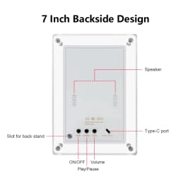 Acrylic Digital Photo Frame 5 and 7 Inch IPS Screen 4GB Memory Rechargeable Battery Auto Rotate Portable Digital Picture Frame