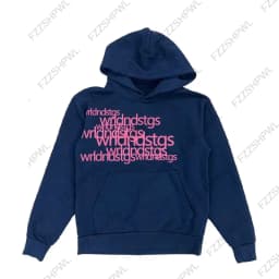 Gothic hooded sweatshirt featuring a chic high-street Grunge aesthetic letter print and a blend Harajuku and American casual top
