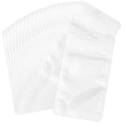 20pcs Zip Lock Bag Laser Plastic Jewelry Storage Bag DIY Earrings Necklace Bracelets Beads Gift Organizer Retail Packaging Pouch
