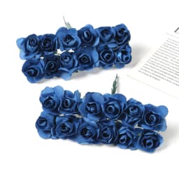Mini Artificial Rose Bouquet Paper Fake Flowers for Home Decor Wedding Decoration Christmas New Year 2023 Ornaments Accessories