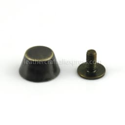 4pcs Metal Bag Base Studs Bucket Shape Bag Feet Screw Back Rivets for Garment Leather Craft Belt Wallet Decoration Parts