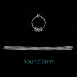 5Pcs/Lot Ring Adjusting Pad Size Transparent Ring Adjuster Light Spring Rope Ring Spring TPU Plastic Spring