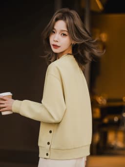 XIAOGULI Women Embroidery Cotton Blend Pullover Sweatshirt Relaxed Fit Soft Skin Friendly Versatile Fashion Tops 2026 Autumn New