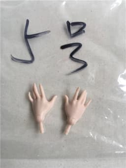 New Original Replacement Doll Hands Monstering High Doll Toy Parts Black Gray Yellow Blue Fishman Doll Hands DIY Toy Accessories