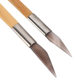 2Pcs Precision Wooden Handle Agate Burnisher Agate Material Wood Color Jewelry Polishing Tool Jewelry Tools Clay Craft