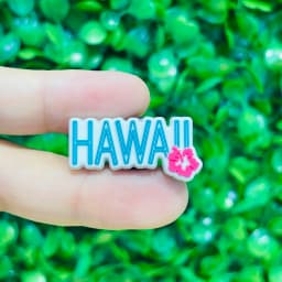 1-23Pcs Parrot Aloha Hawaii Summer Vibes DIY Kids Shoes Button Charms Hula Flowers PVC Buckle Clog Decorations