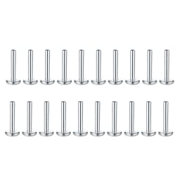 10Pcs/set Surgical Steel Labret Lip Piercing Replacement Accessories Internally Threaded Ear Tragus Replacement Base Barbell