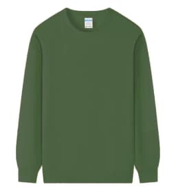 Customized Print Men Women Round-Neck Sweatshirt Loose Solid Color Classic Pullover Spring Autumn Fashion Personality Streetwear