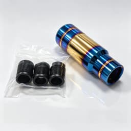 Burnt Blue Gradient Aluminum Car Gear Shift Knob Manual Transmission Shifter Lever Knob Universal Car Interior Modification Acce