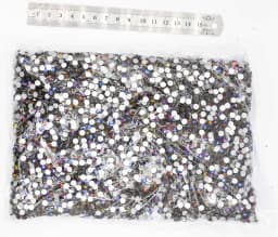 Wholesale Flatback Crystal AB Non Hotfix Rhinestones in Bulk Package SS3-SS20 Clear AB Strass for Nail Art Decoration