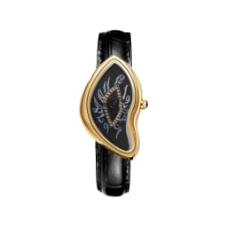 Surrealist Art Melting Clock Watch Unique Soft Time Quartz Wristwatch with Leather Band Creative Fashion Watch for Men Women