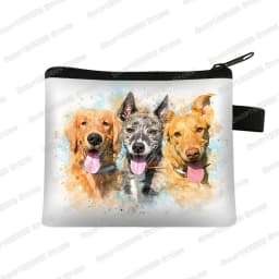 Cute Pug Dog Pattern Coin Purses Women Lovely Pet Animal Mini Wallet Ladies Key Credit Card Bag Small Lipstick Bags Gift