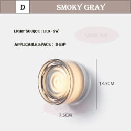 Modern Round Glass Wall Lamps LED Acrylic Corridor Aisle Lamp Minimalist Home Decor Living Room Porch Bedroom Bedside Wall Light