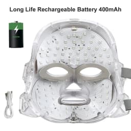 LED Face Mask Light Therapy 7 Colors Light Therapy Mask Skin Rejuvenation Tightening for Skin Care Anti Acne Wrinkles Whitening