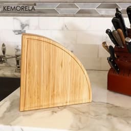 KEMORELA Cheese Board Cutlery Cutter Set with Slide out Drawer - Kitchen Cooking Tools Slicer Fork Scoops Cut Storage Set