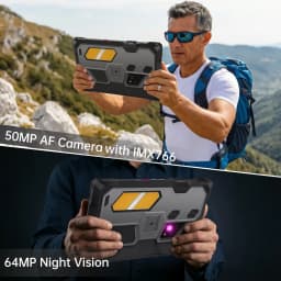 8849 Tank Pad Ultra Unihertz Projector Rugged Tablet 260 Lumens 1080P 23400mAh 5G Android15 Wifi Laser Rangerfinder 32+512GB Dimensity 8200 Phone Smart Tablet Two SIM Cards