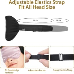 4 Pack Silk Sleep Mask - 100% Blackout, Zero Eye Pressure, Blindfold with Adjustable Strap, Super Soft Travel Eye Covers