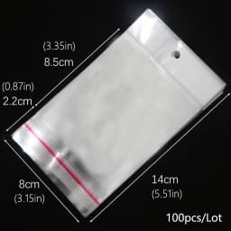 OPP self sealing transparent plastic bag, cellophane, self-adhesive packaging, jewelry, candy, cookies, gift packaging bag