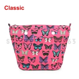 TANQU New Colorful Waterproof Inner Lining Insert Zipper Pocket for Classic Mini Obag Canvas  Inner Pocket for O Bag