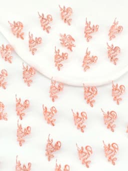 40Pcs Vine Leaf Shaped Alloy Hair Braids Rings For Dreadlock Women Girls Hair Accessories Loc Hair Jewelry for Braids