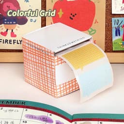 100pcs/1Rolls Creative Pull Out Sticky Notes Notebook Full Adhesive Macarons Colored Index Label Stickers DIY Student Decor