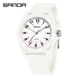 Fashion SANDA 6232 Simple Design Soft Children's Quartz Watch TPU Strap Sports Waterproof Night Light Children's Quartz Watch