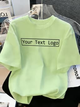 Customized Personalized Your Text Logo Female T Shirts Cotton Breathable Soft Workwear Casual Loose Home Clothes Trendy Y2K Tee