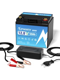 New 12.8V 50Ah Lithium Iron Phosphate Battery Deep Cycle LiFePO4 Built-in BMS For Motors, Scooters, Campers Golf Cart Off-Road