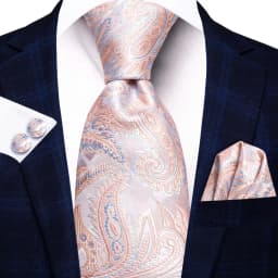 Hi-Tie Champagne Beige Floral Solid Design Silk Wedding Tie For Men Quality Hanky Cufflink Fashion Nicktie Business Dropshipping