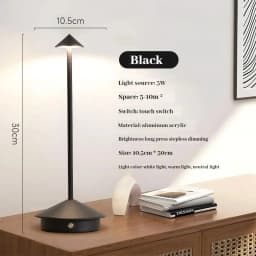 GGbingo Type-C Rechargeable Table Lamp Creative Touch Led Light Coffee Room Decor Table Lamp Lampada Decorative Desk Lamp
