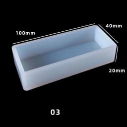 Cuboid Cube Resin Moulds Crystal Epoxy DIY Jewelry Pendant Storage Tray Square Rectangular Casting Accessories Silicone Mold