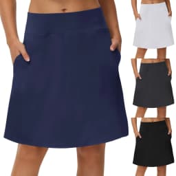 Double Layer Shorts Skirt Women's Quick Drying Side Split Golf Tennis Skirt Sportwear Fitness Running Casual A-Line Midi Skirt