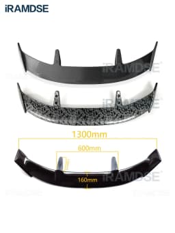 Gloss Black Spoiler for SEAT Ibiza Leon Carbon Paint 2009-2021 Year Rear Windshield Wing Trunk ABS Accessories