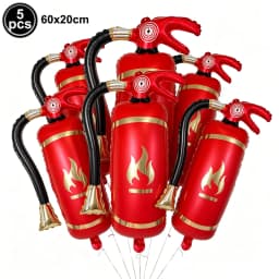 Jumbo Fireman Sam Balloons Fire Truck Foil Ballons Firefighter Themed Birthday Party Decortions Baby Shower Fire Engine Ballons