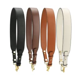 Crossbody Bag Strap Replacement Shoulder Strap Adjustable Faux Leather Purse Strap with Metal Clasps Replacement for Handbags