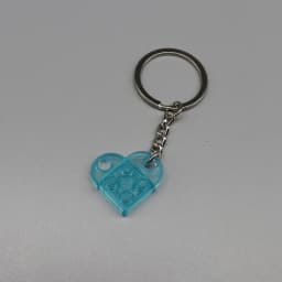 3176 DIY Heart Key Ring Necklace Toys for Children Coupling Plate 2x3 with Rounded End and Pin Hole MOC Building Block Brick