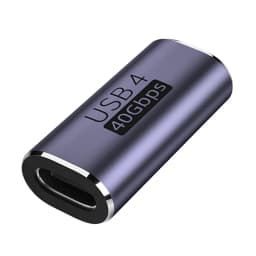 USB4.0 40Gbps OTG USB C 90 Degree Adapter 100W 5A Type C to Type C Fast Charging Converter USB C Data Adapter For Macbook 8K60HZ