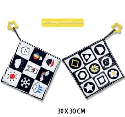 0-12Months Soft Baby Books 3D Touch Feel High Contrast Cloth Book Infant Early Learning Toy Toddlers Sensory Activity Cloth Book