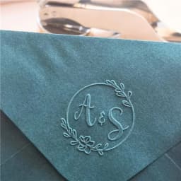 Customize Embossing Stamp Wedding Monogram Embosser Stamp, Personalized 2 Initials Embosser Stamp, Wedding Gift, Hand Held Embos