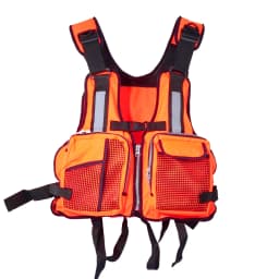 Fishing Vest Life Jacket With Fixing Strap Adjustable Vest with Whistle Mesh Breathable Multiple pockets Buoyancy Suit Outdoor