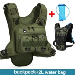 Running Cycling Chest Pack Hydration Vest For with 2L Water Bag Bicycle Race Marathon Sports Tactical Pouch Rid Camping Backpack