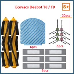 For ECOVACS Deebot T9 AIVI T8 AIVI N8 Pro dust bag Parts Main Side Brush HEPA Filter Robot Vacuum Cleaner Replacement Accesories
