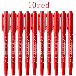 3/50/100Pcs/set Oil Double Tip Art Black Permanent Paint Marker Pen for Plastic Wood Stone Metal Glass Doodling Marking Graffiti