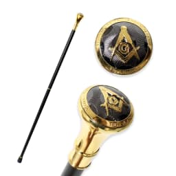 91cm Gold Handle Freemasonry Walking Stick Men And Women Freemason Detachable Matel Walking Cane Mason Elegant Fashionable Canes