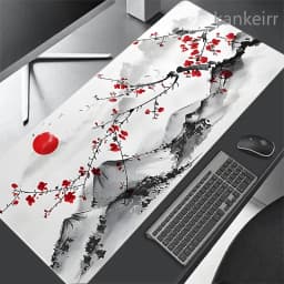 Japanese Cherry Blossoms Mouse Pad Gaming XL New Large Mousepad Sakura XXL MousePads Anti Slip Carpet Mice Pad Desktop Mousepads
