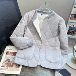 Men's Thickened Fleece Lined Stand Collar Cotton Jacket Inner Wear Short Coat Warm Youth Style School Uniform Essential