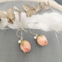 Unique Red Rose Earrings Epoxy Resin Natural Rose Flower Earrings Elegant Immortal Rose Drop Earrings Wholesale Custom Packaging