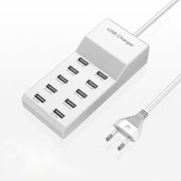 USB Charger 10-Port USB Charging Station for Multi Devices 50W USB Hub Adapter for iPhone Samsung Xiaomi Huawei Extension Socket